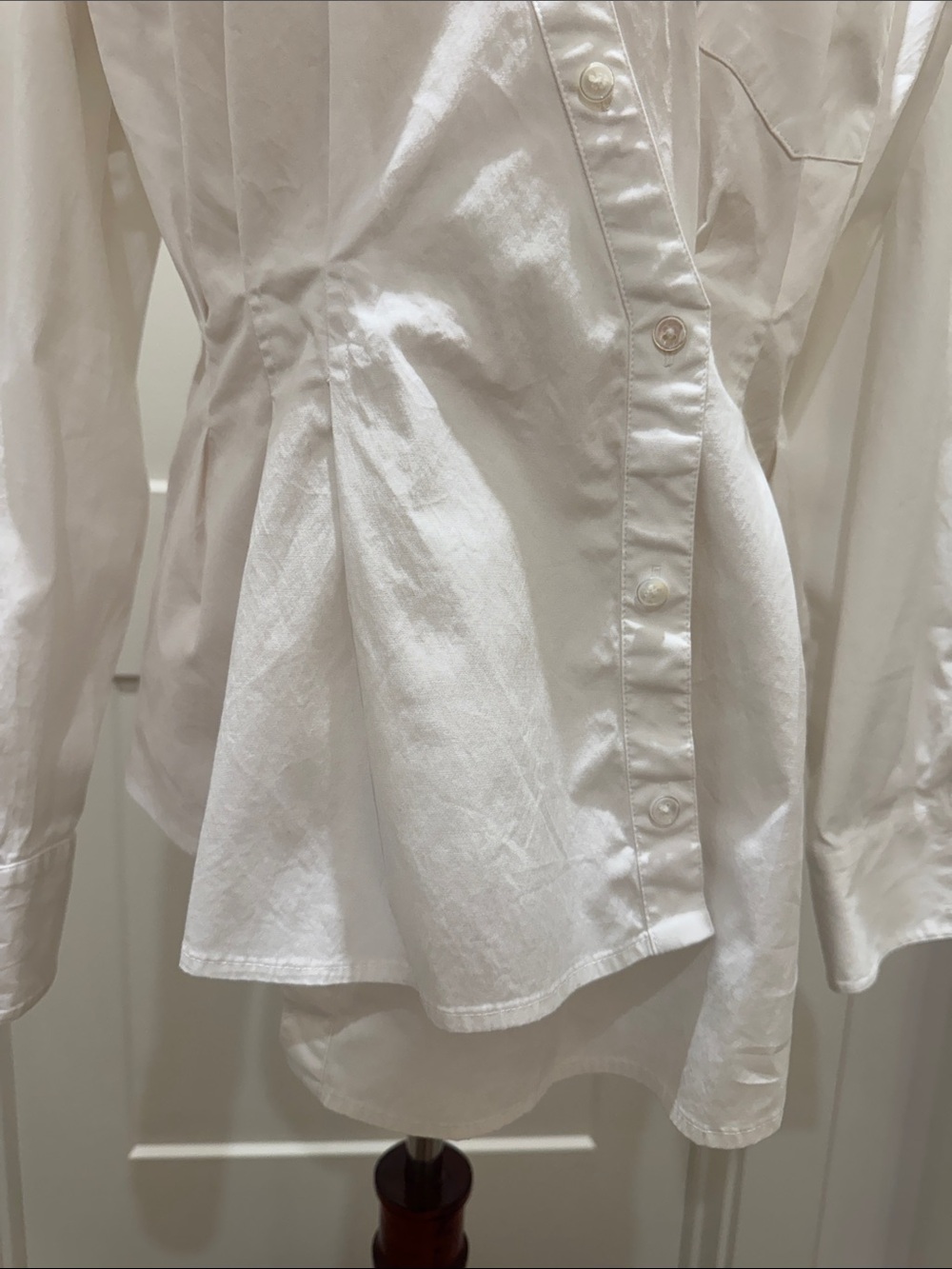 Veronica Beard Rosamund Asymmetric Shirt - Picture 3 of 6
